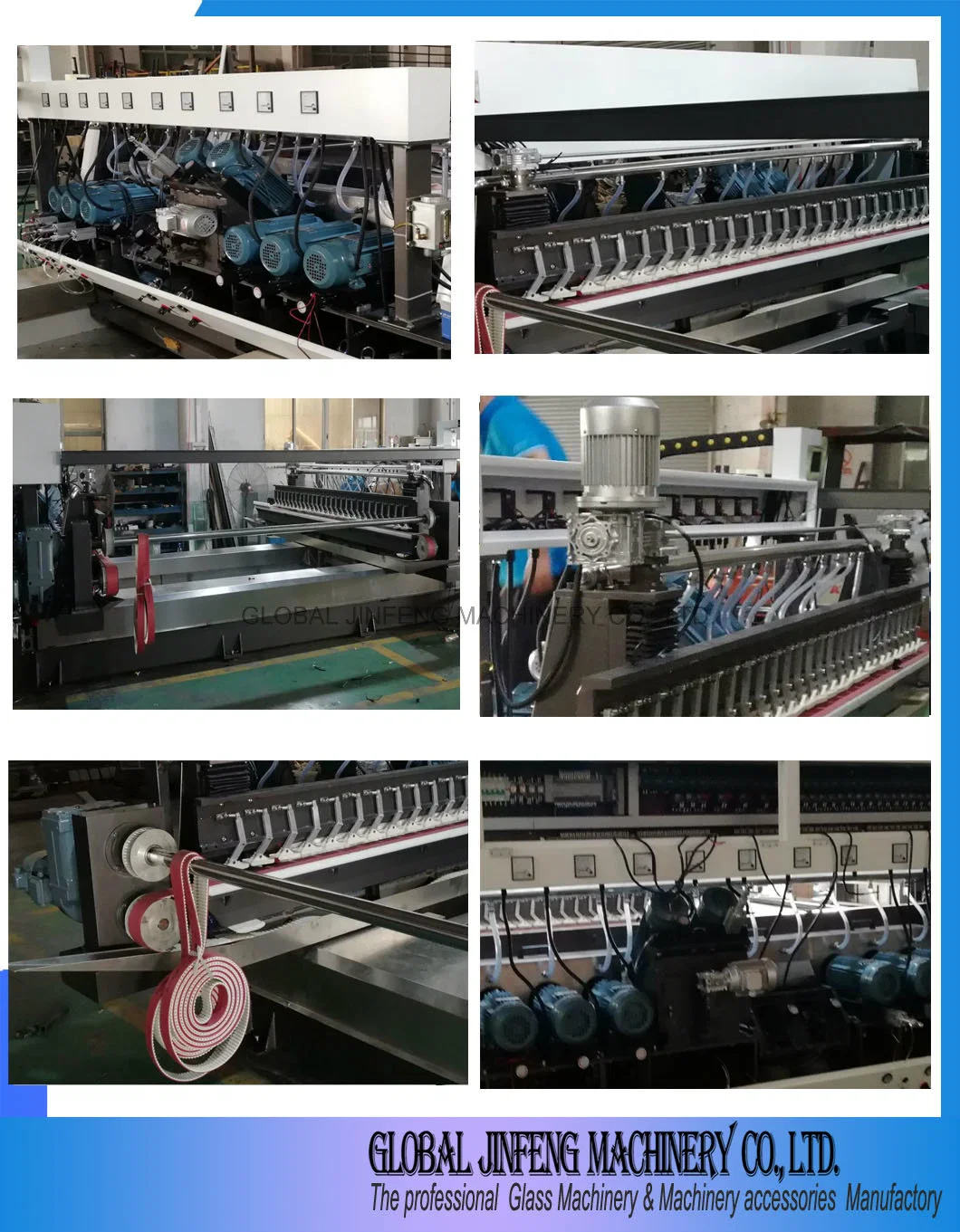 Glass Straight Line Double Edger Grinding and Polishing Processing Machine with Ce Certificate (Jfsz-4200)